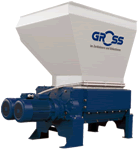 Gross range of four-shaft shredders enables you to shred and recycle long and oversize wood waste
